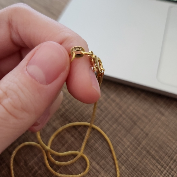 18K gold plated sterling silver chain - Picture 3 of 4